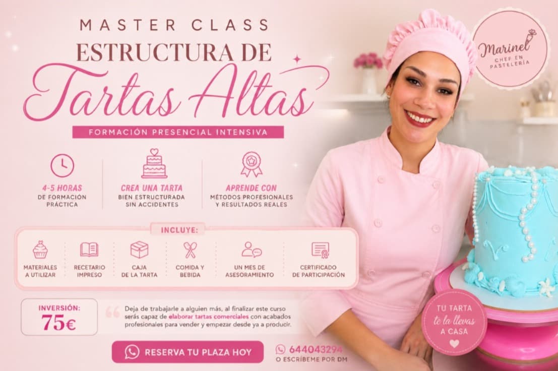 MASTER CLASS - Estructura de Tartas Altas
